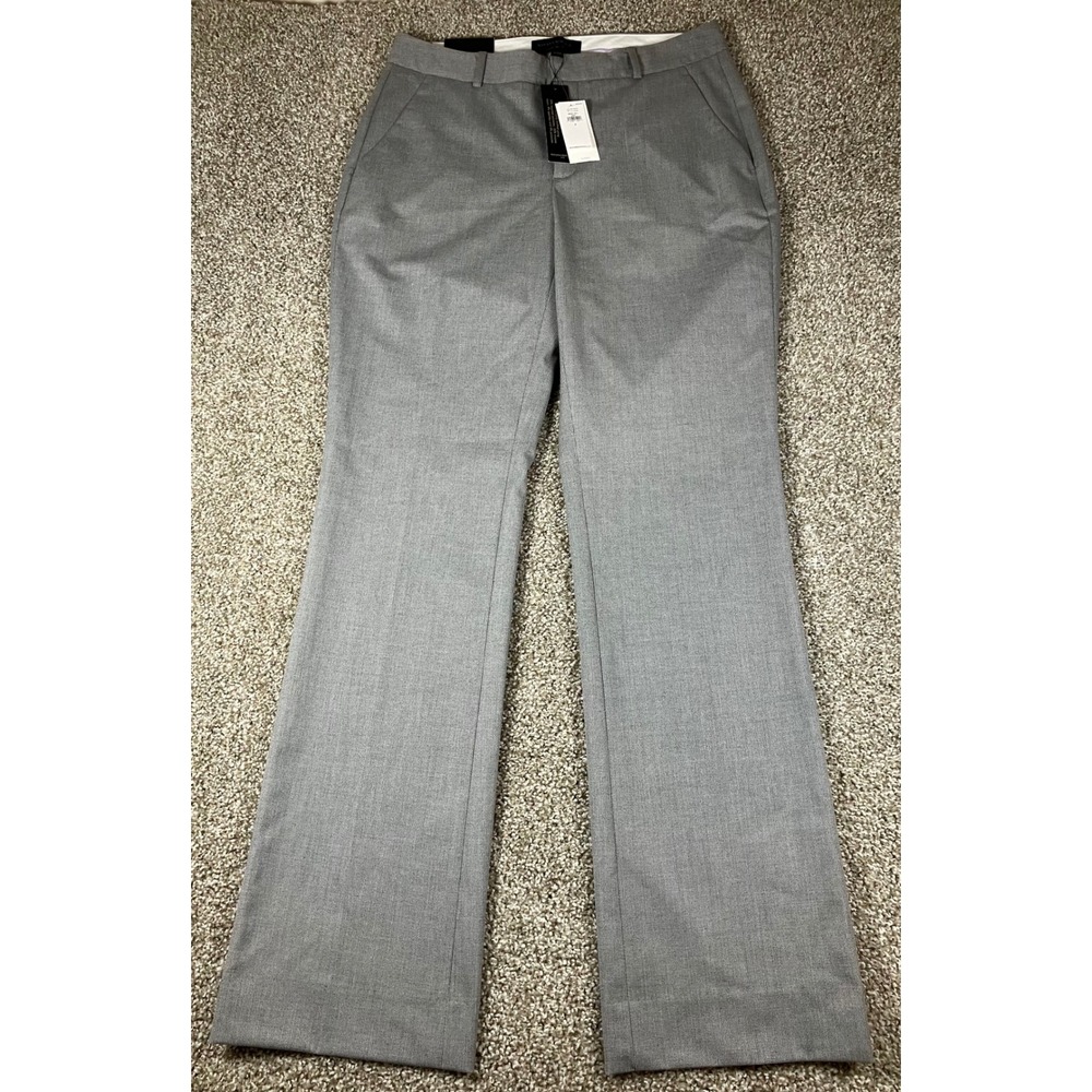 Banana Republic Logan Curvy Fit Grey Trouser Dress Pants Size 4 NWT